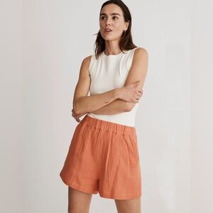 Madewell Easy Pull-On Shorts in Lightspun